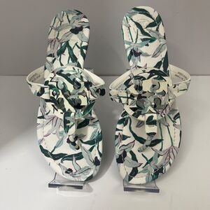 NEW Tory Burch Miller 6.5 Leather Sandals Thong VERY RARE‎ DESERT BLOOM PATTERN